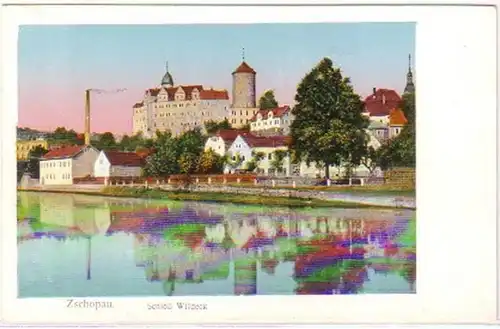 26119 Ak Zschopau Schloß Wildeck um 1910
