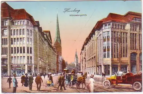 26106 Ak Hamburg Mönckebergstrasse 1913