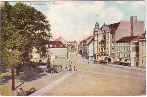 26073 Ak Eisenach Marktplatz um 1910