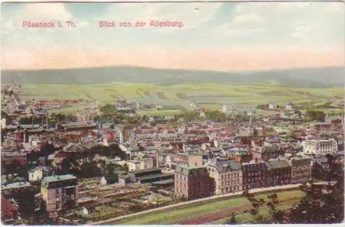 26066 Ak Pössneck i. Th. Blick von der Altenburg 1913