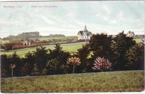26061 Ak Meerane in Sa. Blick vom Schillerpark 1908