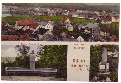 26060 Mehrbild-Ak Gruß aus Rammenau i.S. um 1920