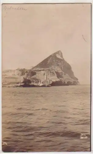 26054 Photo Ak Gibraltar Rocher de la mer vers 1910