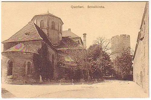26044 Ak Querfurt Schloßkirche um 1920