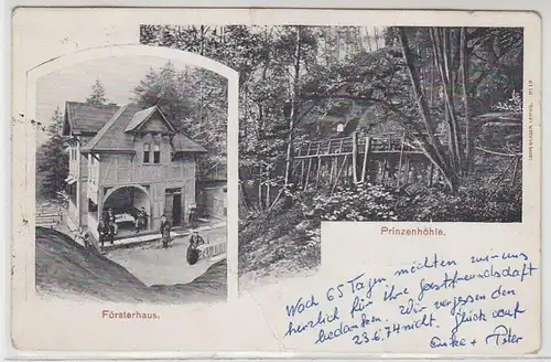 26040 Ak Hartenstein Försterhaus und Prinzenhöhle