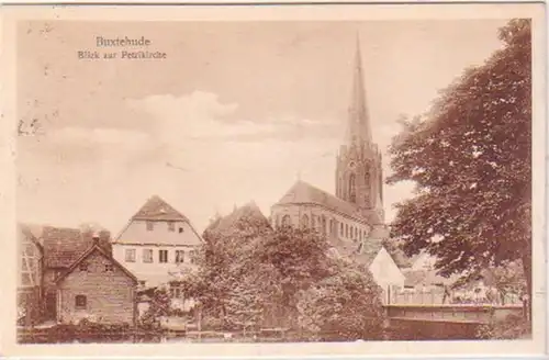 26023 Ak Buxtehude Vue sur l'église de Pierre 1926