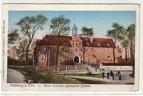 26015 Ak Mühlberg ancien château kurpf. vers 1910