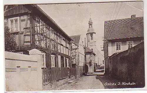 25989 Ak Ostritz in Sachsen Kirchstrasse 1921