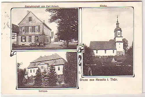 25983 Mehrbild Ak Gruß aus Nausitz in Thüringen 1913