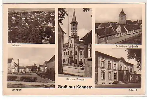 25982 Mehrbild Ak Gruß aus Könnern 1957