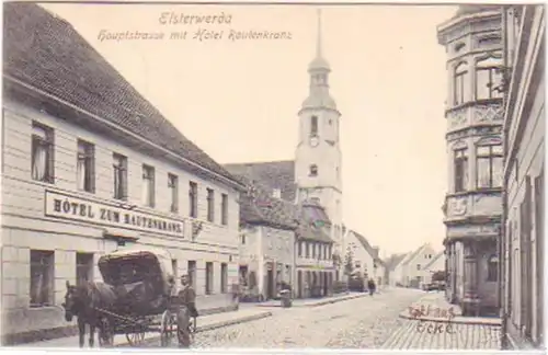 25974 Ak Elsterwerda Hotel zum Rotenkranz 1909
