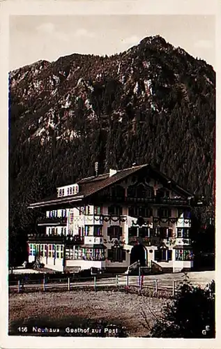 25962 Ak Neuhaus Gasthof zur Post um 1930