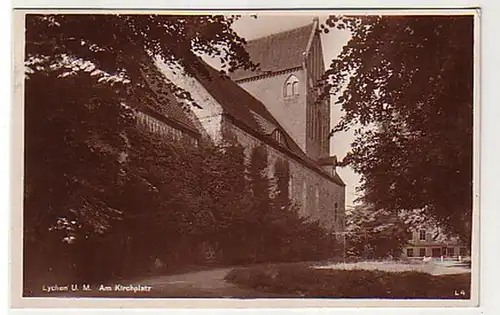 25961 Ak Lychen Uckermark sur la place de l'église 1941