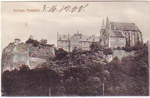 25910 Ak Schloss Mansfeld 1908