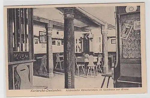 25907 Ak Karlsruhe-Daxlanden Hostal zu Krone vers 1910