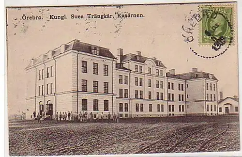 25851 Ak Örebro Kungl. Svea Trängkar Kasärnen 1909