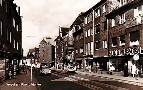 25844 Ak Wesel am Rhein Viehtor 1970