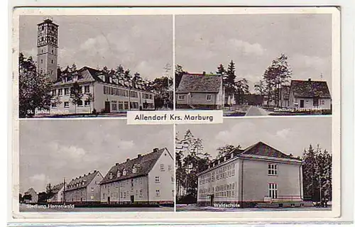 25835 Mehrbild Ak Allendorf Kreis Marburg 1954