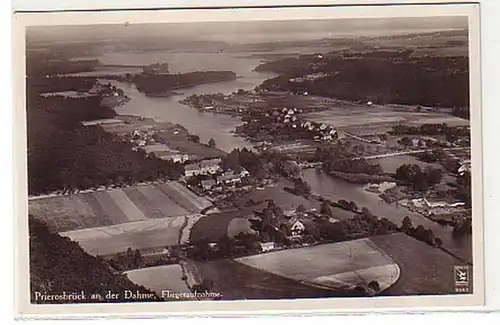 25832 Ak Prierosbrück à la photographie aérienne de Dahme 1932