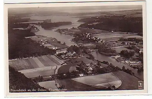 25832 Ak Prierosbrück an der Dahme Fliegeraufnahme 1932