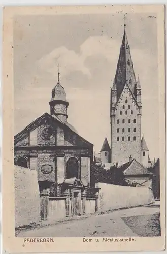 25829 Ak Paderborn Dom et Alexiuskapelle 1915