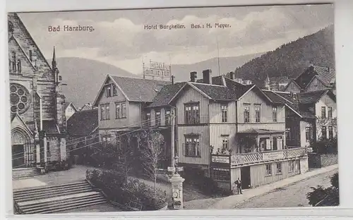 25825 Ak Bad Harzburg Hotel Burgkeller um 1910