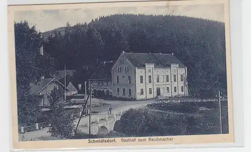 25804 Ak Schmidtsdorf Gasthof zum Reichmacher 1929
