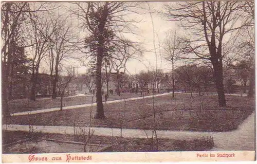 25788 Ak Salutation de Hettstedt Partie dans le parc municipal 1908