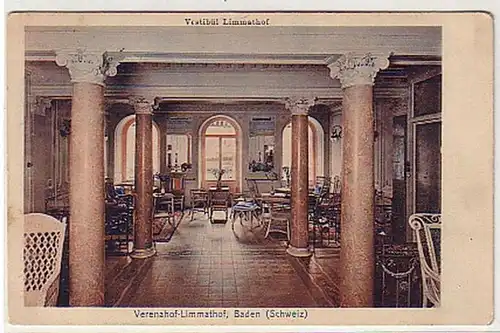 25782 Ak Baden Schweiz Verenahof Limmathof 1914