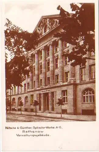 25774 Ak Rathenow Verwaltungsgebäude Opt. Werke um 1930