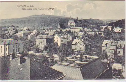 25730 Ak Rochlitz Blick nach dem Rochlitzer Berge 1920