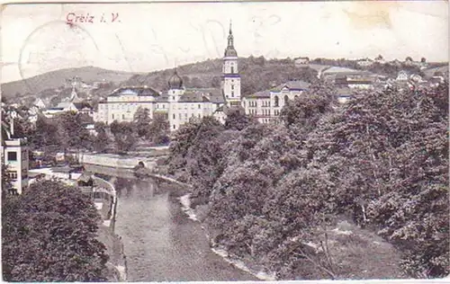 25720 Ak Graz dans le Vogtland Vue totale 1912