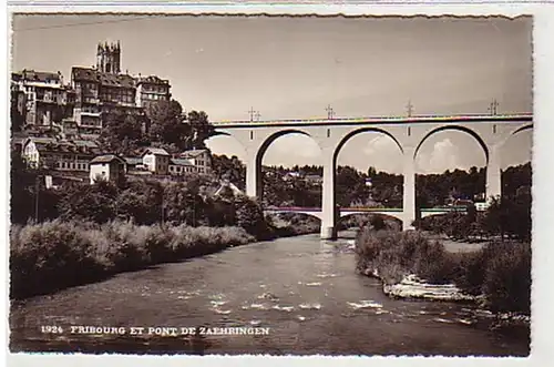25717 Ak Fribourg et Pont de Zaehringen Suisse 1934