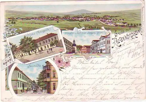 25700 Ak Lithographie Gruß aus Kaltennordheim 1901