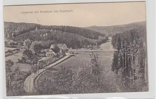 25683 Ak Limertal mit Forsthaus bei Fischbach 1909