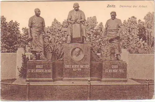 25671 Ak Zeitz Monument du travail 1926