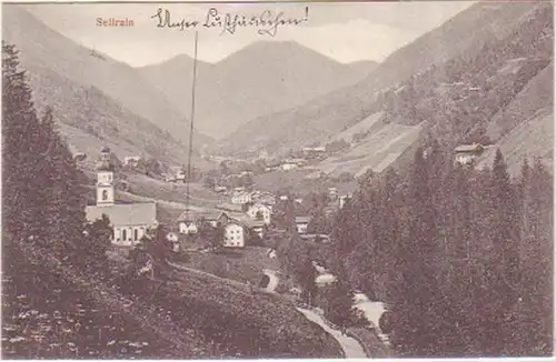 25642 Ak Sellrain in Tirol Totalansicht 1910