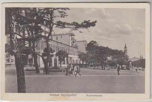 25617 Ak Seebad Heringsdorf Kurpromenade 1927