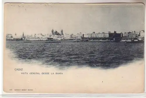 25602 Ak Cadix Vista General Desde la Bahia vers 1900