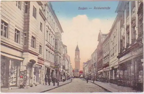 25567 Ak Bautzen Reichenstraße mit Geschäften 1925