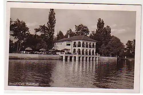 25553 Ak Radolfzell Plage Café vers 1940