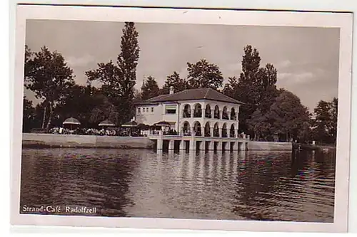25553 Ak Radolfzell Strand Café um 1940