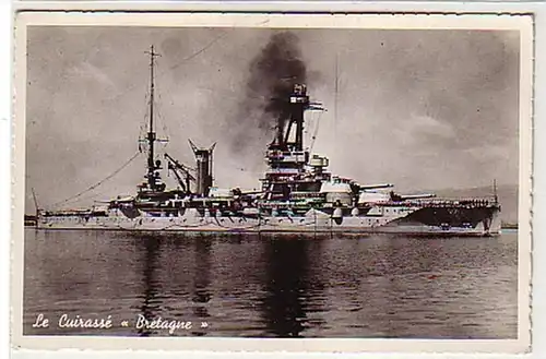 25552 Ak France croiseur blindé "Bretagne" vers 1940