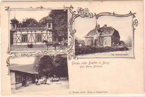 25551 Ak Salutation du B. Br. Château vers 1900