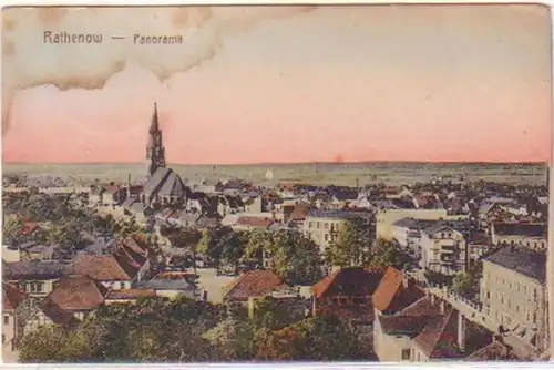 25533 Ak Rathenow - Panorama 1921