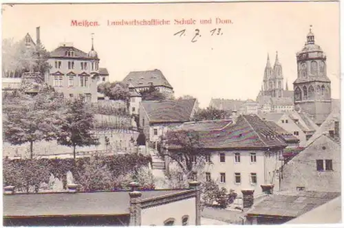 25521 Ak Meißen Landwirtschaftliche Schule 1913