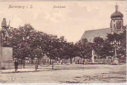 25472 Ak Marienberg i.S. Marktplatz 1908