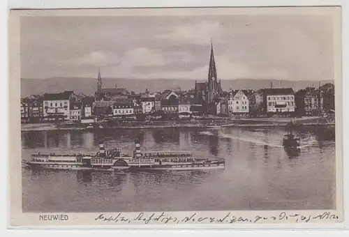 25440 Ak Neuwied vu du Rhin 1929