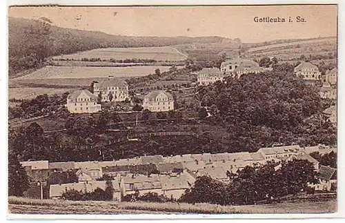 25437 Ak Gottleube in Sachsen Totalansicht 1922