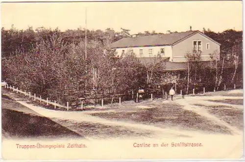 25421 Ak Zeithain Cantine an der Senfftstrasse 1906